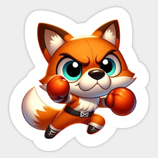 Cute Boxer Fox Sticker